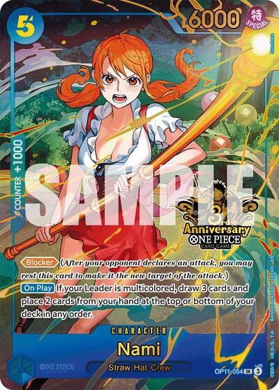 Nami (Japanese Version 3rd Anniversary Set) #OP11-054 One Piece Promotion Cards