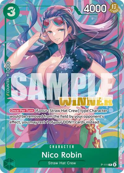 Nico Robin (Heroines Battle Winner Pack) #P-111 One Piece Promotion Cards