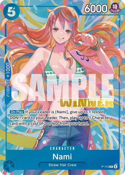 Nami (Heroines Battle Winner Pack) #P-112 One Piece Promotion Cards