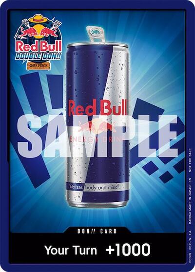 DON!! Card (Red Bull Don!!) #promo One Piece Promotion Cards