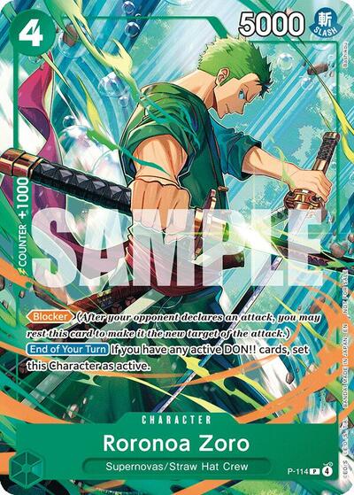 Roronoa Zoro #P-114 One Piece Promotion Cards