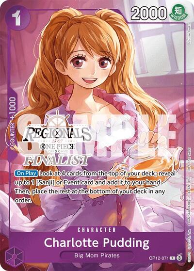 Charlotte Pudding (Regionals Finalist Card Set 26-27) #OP12-071 One Piece Promotion Cards