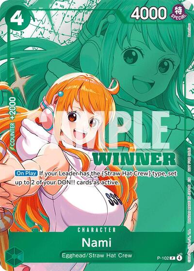 Nami (Winner Pack 2026 Vol. 2) #P-102 One Piece Promotion Cards