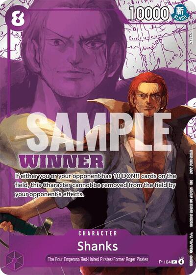 Shanks (Winner Pack 2026 Vol. 2) #P-104 One Piece Promotion Cards