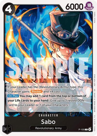 Sabo (Tournament Pack 2026 Vol. 2) #P-105 One Piece Promotion Cards