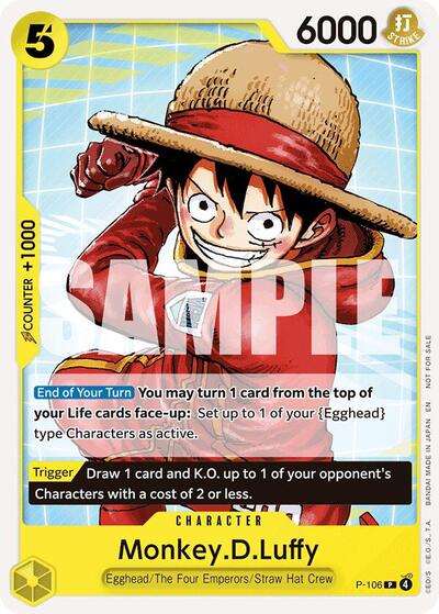 Monkey.D.Luffy (Tournament Pack 2026 Vol. 2) #P-106 One Piece Promotion Cards