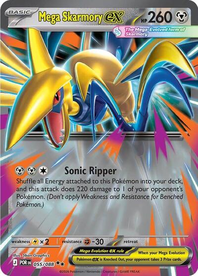 Mega Skarmory ex #55 Perfect Order