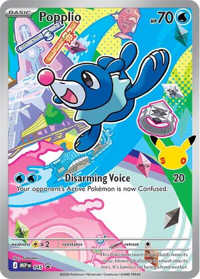 Popplio #45 Mega Evolution Promo