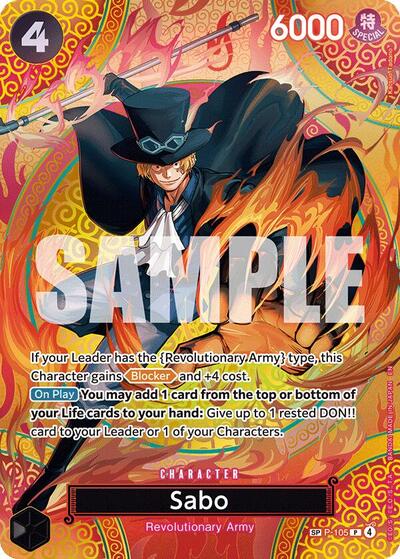 Sabo (P-105) (SP) #P-105 Adventure on Kami's Island
