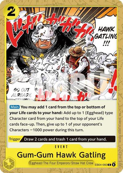 Gum-Gum Hawk Gatling #EB04-060 Adventure on Kami's Island