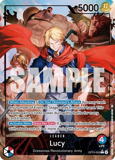 Lucy (Alternate Art) #OP15-002 Adventure on Kami's Island