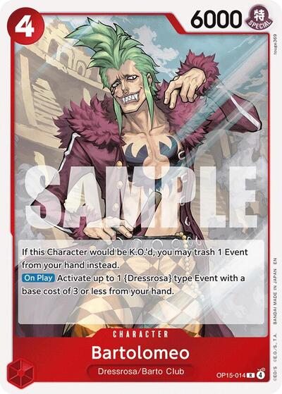 Bartolomeo #OP15-014 Adventure on Kami's Island