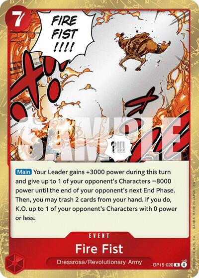Fire Fist #OP15-020 Adventure on Kami's Island