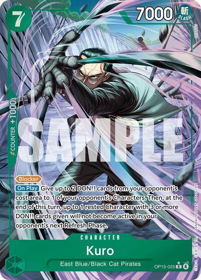 Kuro (Alternate Art) #OP15-025 Adventure on Kami's Island