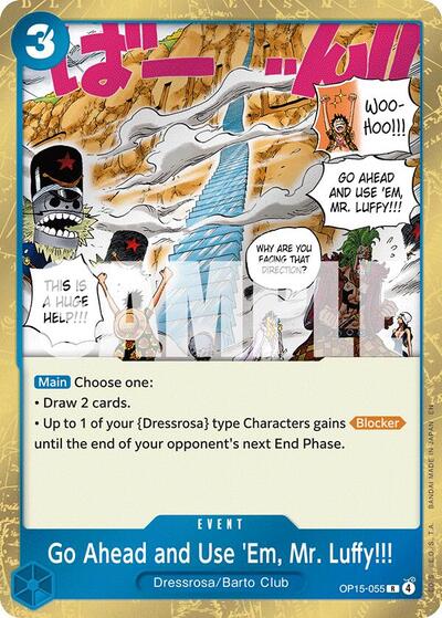 Go Ahead and Use 'Em, Mr. Luffy!!! #OP15-055 Adventure on Kami's Island
