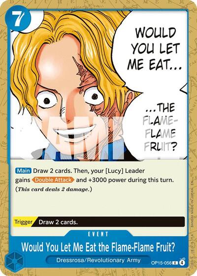 Would You Let Me Eat the Flame-Flame Fruit? #OP15-056 Adventure on Kami's Island