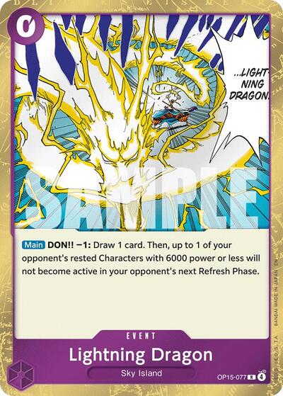 Lightning Dragon #OP15-077 Adventure on Kami's Island