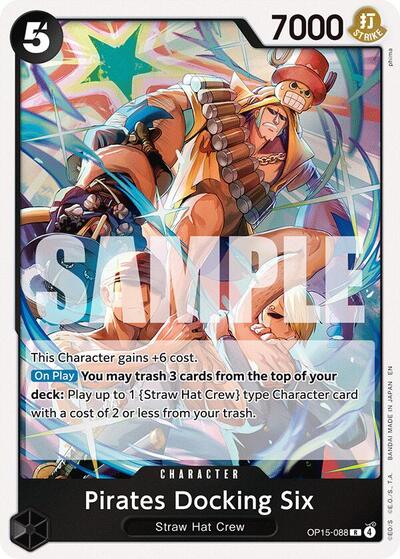 Pirates Docking Six #OP15-088 Adventure on Kami's Island