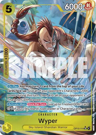 Wyper (Alternate Art) #OP15-114 Adventure on Kami's Island