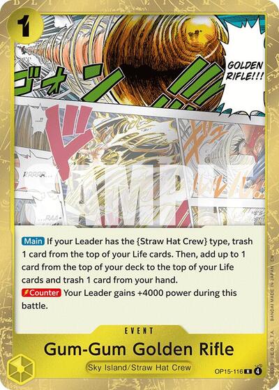 Gum-Gum Golden Rifle #OP15-116 Adventure on Kami's Island