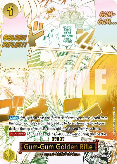 Gum-Gum Golden Rifle (Alternate Art) #OP15-116 Adventure on Kami's Island