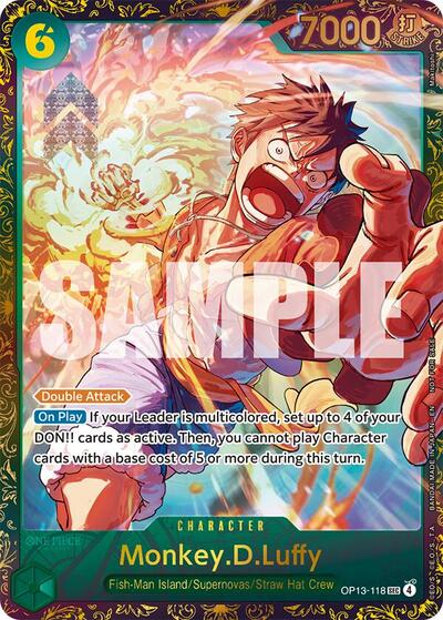 Monkey.D.Luffy (Treasure Cup March 2026) #OP13-118 One Piece Promotion Cards