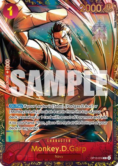Monkey.D.Garp (Treasure Cup March 2026) #OP13-016 One Piece Promotion Cards