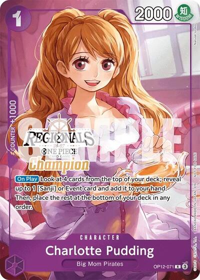 Charlotte Pudding (Regionals Champion Card Set 26-27) #OP12-071 One Piece Promotion Cards