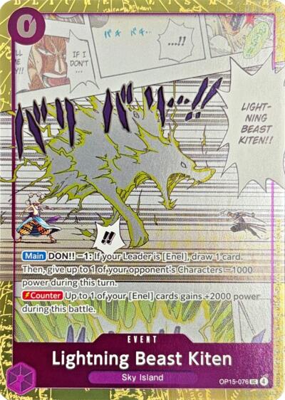 Lightning Beast Kiten (Dash Pack) #OP15-076 Adventure on Kami's Island