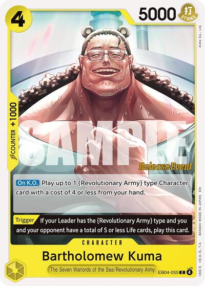 Bartholomew Kuma (EB04-055) #EB04-055 Adventure on Kami's Island Release Event Cards