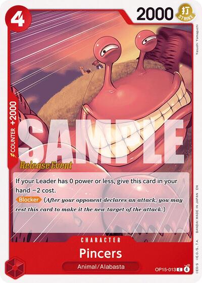 Pincers #OP15-013 Adventure on Kami's Island Release Event Cards