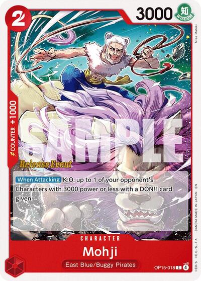 Mohji #OP15-018 Adventure on Kami's Island Release Event Cards