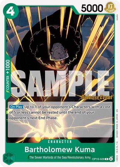 Bartholomew Kuma (OP15-029) #OP15-029 Adventure on Kami's Island Release Event Cards