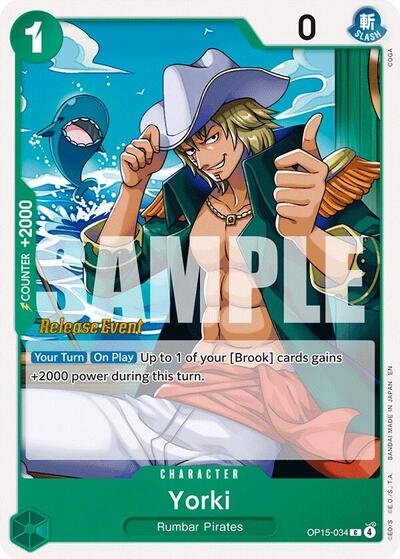 Yorki #OP15-034 Adventure on Kami's Island Release Event Cards