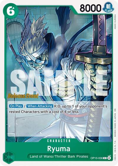 Ryuma #OP15-036 Adventure on Kami's Island Release Event Cards