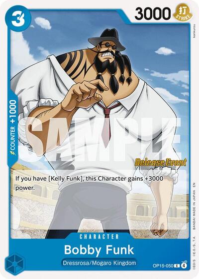 Bobby Funk #OP15-050 Adventure on Kami's Island Release Event Cards