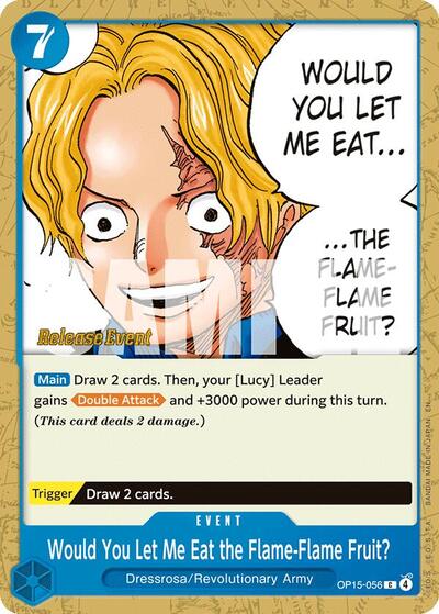 Would You Let Me Eat the Flame-Flame Fruit? #OP15-056 Adventure on Kami's Island Release Event Cards