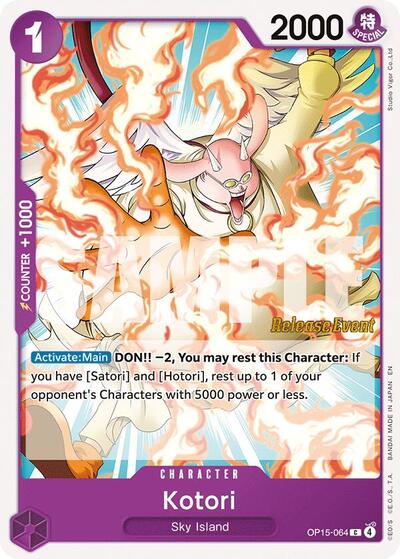 Kotori #OP15-064 Adventure on Kami's Island Release Event Cards