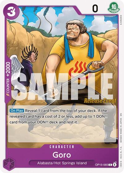 Goro #OP15-065 Adventure on Kami's Island Release Event Cards