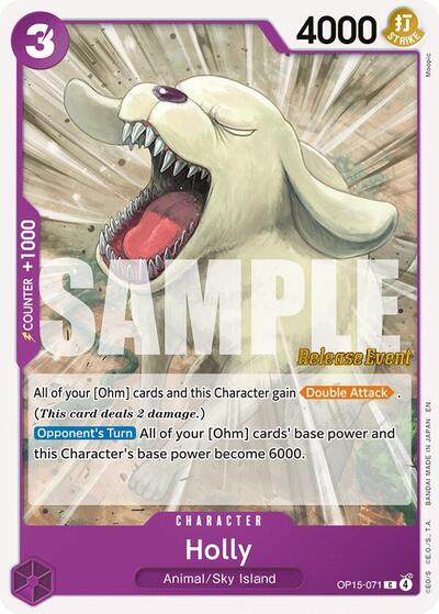 Holly #OP15-071 Adventure on Kami's Island Release Event Cards