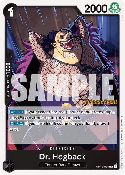 Dr. Hogback #OP15-084 Adventure on Kami's Island Release Event Cards