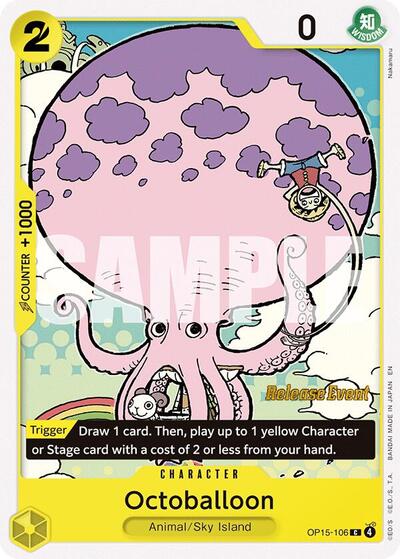 Octoballoon #OP15-106 Adventure on Kami's Island Release Event Cards