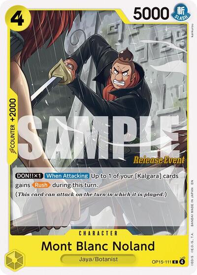 Mont Blanc Noland #OP15-111 Adventure on Kami's Island Release Event Cards