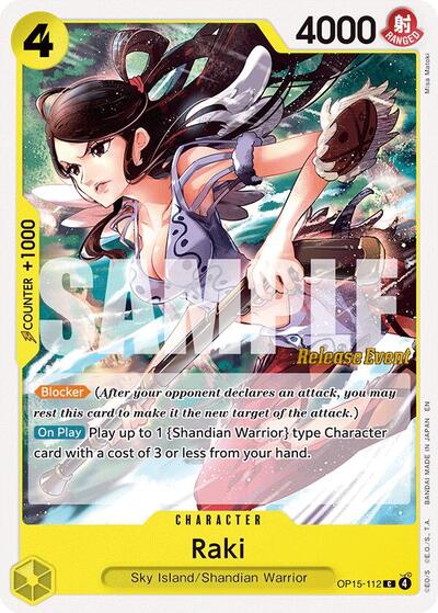 Raki #OP15-112 Adventure on Kami's Island Release Event Cards