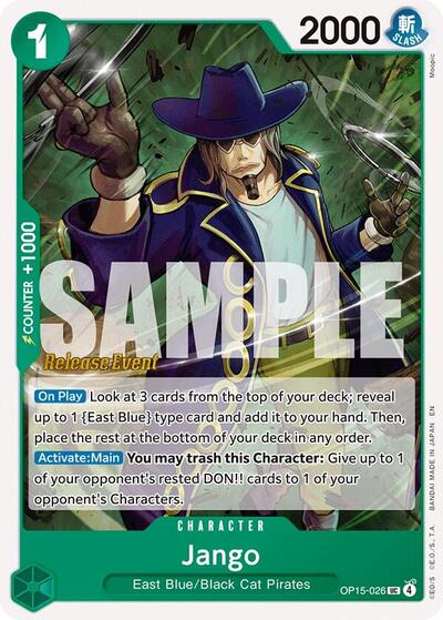 Jango #OP15-026 Adventure on Kami's Island Release Event Cards