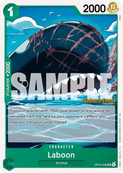 Laboon #OP15-035 Adventure on Kami's Island Release Event Cards