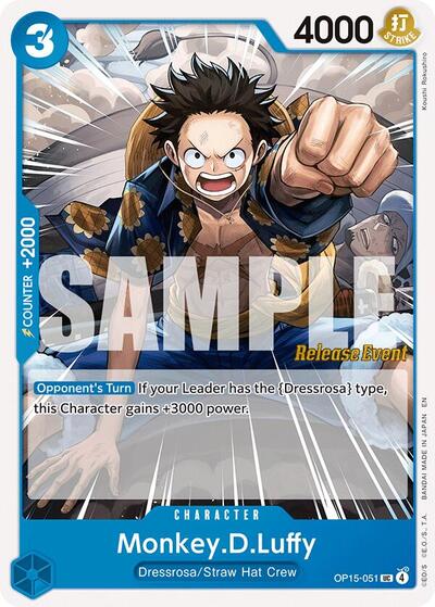 Monkey.D.Luffy (OP15-051) #OP15-051 Adventure on Kami's Island Release Event Cards
