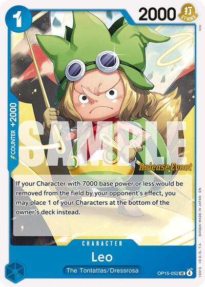 Leo #OP15-052 Adventure on Kami's Island Release Event Cards