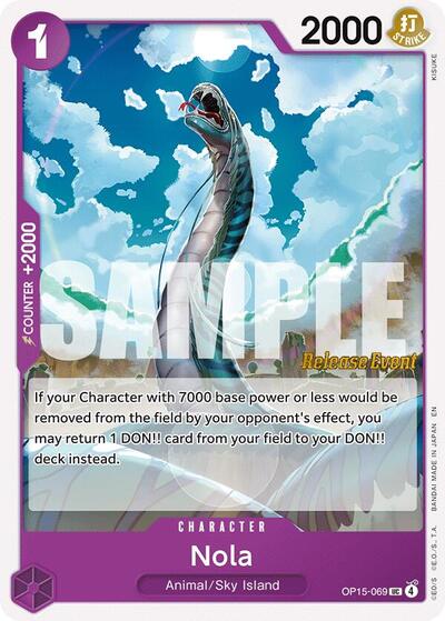 Nola #OP15-069 Adventure on Kami's Island Release Event Cards
