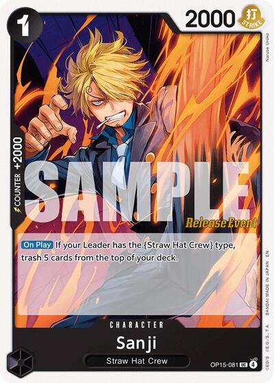 Sanji (OP15-081) #OP15-081 Adventure on Kami's Island Release Event Cards
